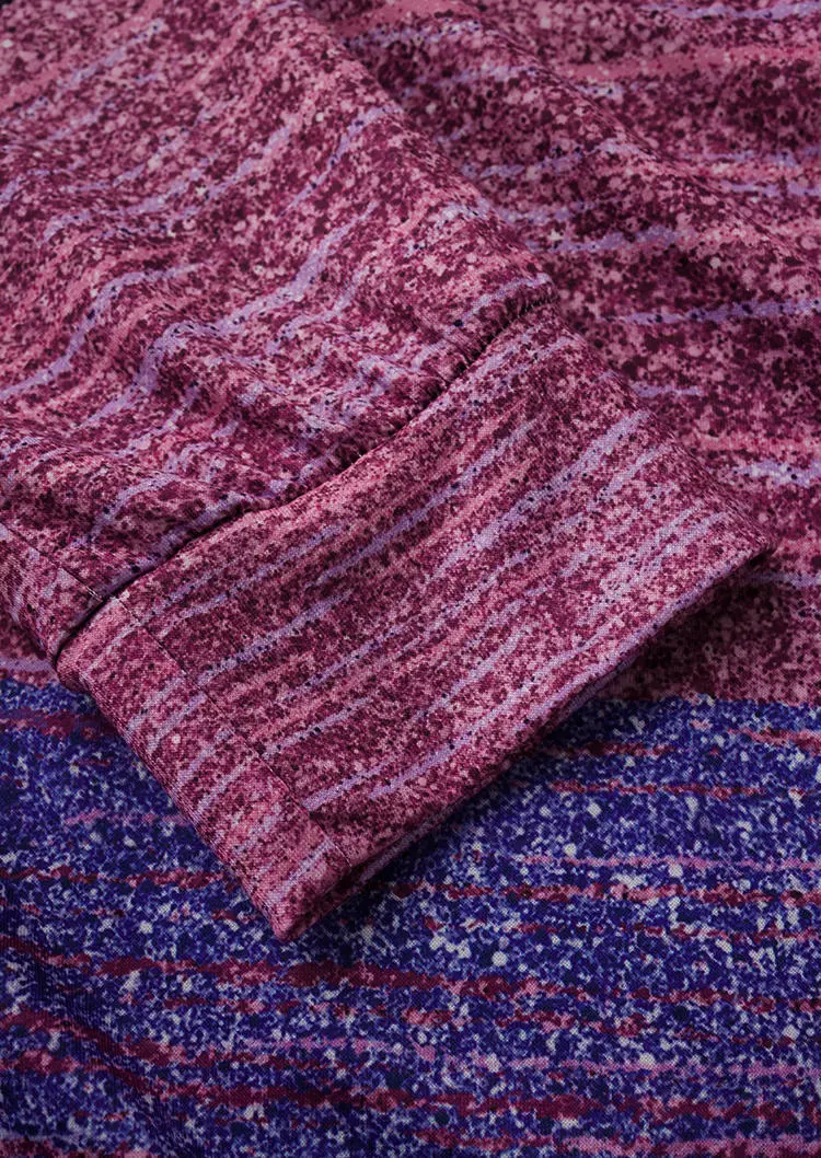 Striped Color-Blocked Zipper Collar Sweatshirt 6 Striped Color-Blocked Zipper Collar Sweatshirt - Image 4