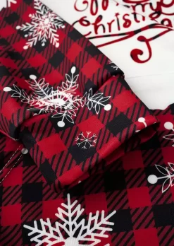 Merry Christmas Snowflake Plaid Hoodie -Garment Sale Store SCM021304 1 A2545521199524 124