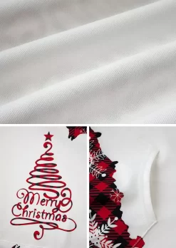 Merry Christmas Snowflake Plaid Hoodie -Garment Sale Store SCM021304 1 A2545521234515 124