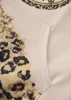 Merry Christmas Leopard Glitter Kangaroo Pocket Hoodie -Garment Sale Store SCM021341 1 A2353754349835 124