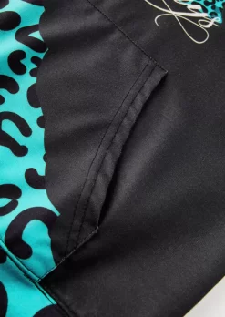 Christmas Happy Holidays Leopard Kangaroo Pocket Hoodie - Black 11 Christmas Happy Holidays Leopard Kangaroo Pocket Hoodie - Black -Garment Sale Store SCM021359 1 A2353142226845 124