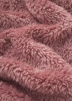 Color-Blocked Pocket Flap Snap Button Plush Coat - Pink -Garment Sale Store SCM021385 1 A2518022054920 124