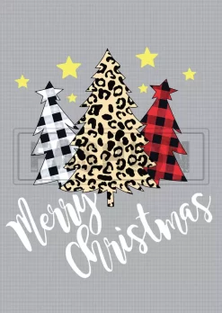 Merry Christmas Tree Plaid Leopard Waffle Sweatshirt -Garment Sale Store SCM021419 1 A2442017776607 124