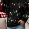Christmas Lantern O-Neck Sweater - Black -Garment Sale Store SCM021459 1 B0806544553795 124