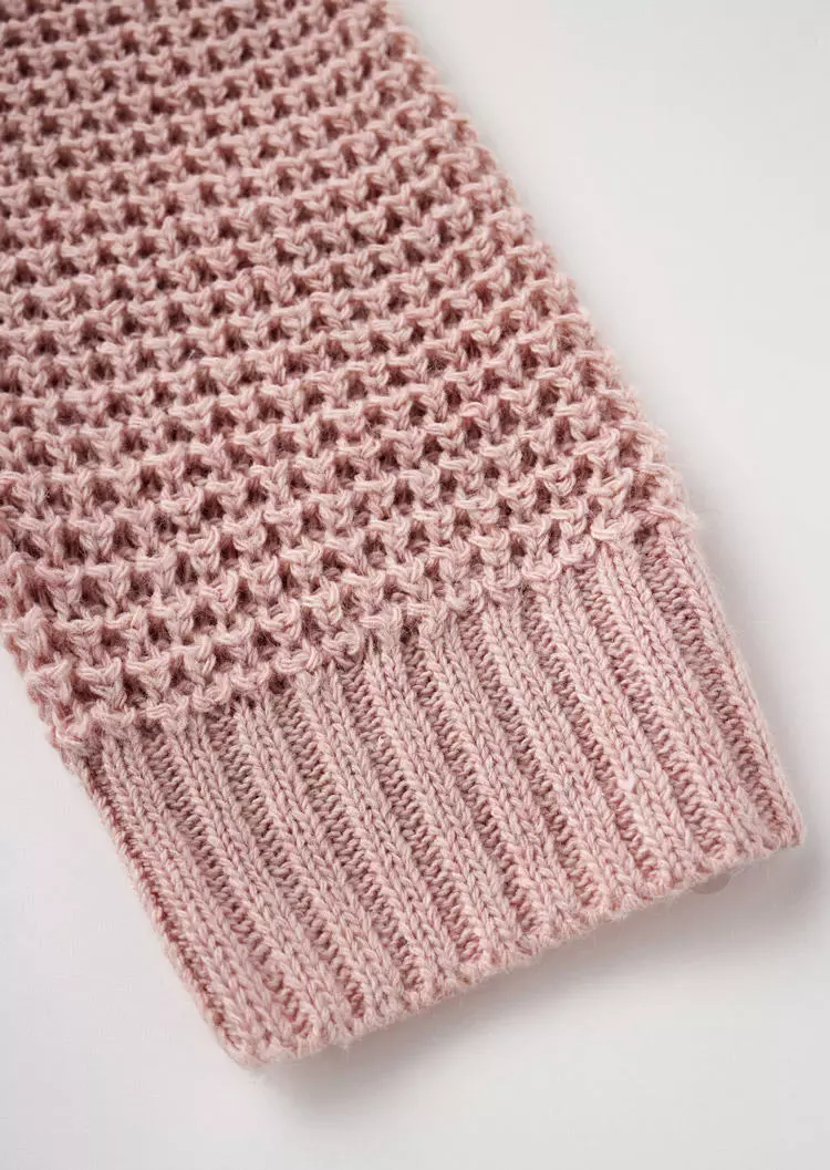 Pocket Knitted Long Sleeve Cardigan - Pink 8 Pocket Knitted Long Sleeve Cardigan - Pink - Image 6