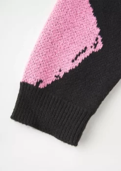 Color-Blocked Geometric Knitted Sweater -Garment Sale Store SCM021461 1 A2104011020160 124