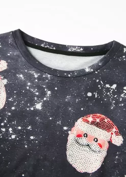 Christmas Santa Claus Leopard Sweatshirt 10 Christmas Santa Claus Leopard Sweatshirt -Garment Sale Store SCM021483 2 B0240115414710 124