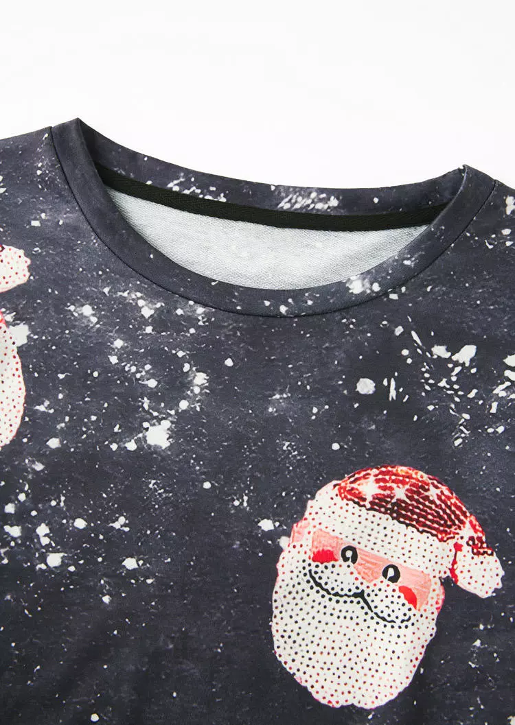 Christmas Santa Claus Leopard Sweatshirt 6 Christmas Santa Claus Leopard Sweatshirt - Image 4