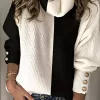 Color-Blocked Button Sweater -Garment Sale Store SCM021517 1 A2630270884771 124