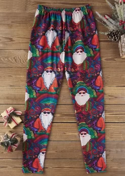 Christmas Santa Claus Skinny Leggings -Garment Sale Store SCM021619 1 B0216666054410 124