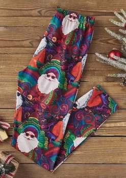 Christmas Santa Claus Skinny Leggings -Garment Sale Store SCM021619 1 B0216666099800 124
