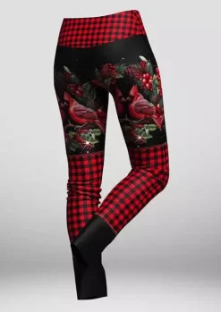 Christmas Cardinal Bird Mistletoe Leggings -Garment Sale Store SCM021896 1 B1589500414086 124