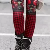 Christmas Cardinal Bird Mistletoe Leggings 2 Christmas Cardinal Bird Mistletoe Leggings -Garment Sale Store SCM021896 1 B1670908094241 124