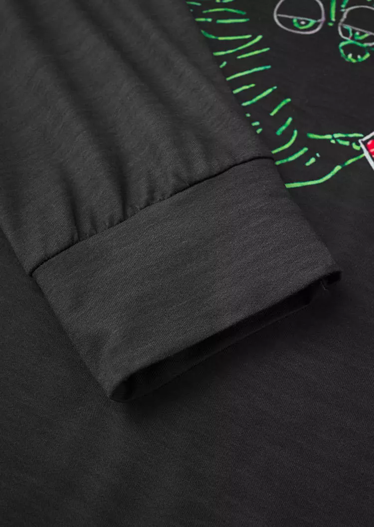 Christmas Drink Up Sweatshirt - Black 7 Christmas Drink Up Sweatshirt - Black - Image 5