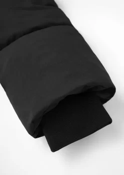 Snap Button Long Sleeve Parka Coat - Black -Garment Sale Store SCM022085 1 B1417507039094 124